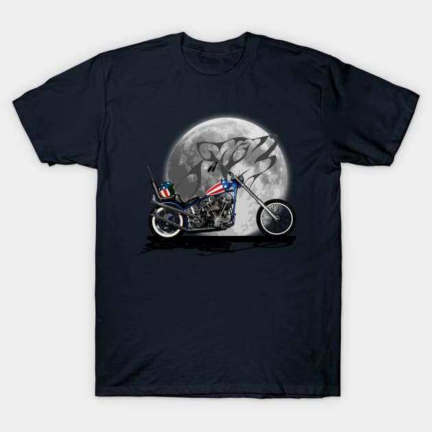 Freedom Motorcycle Rider T-Shirt by MotorManiac